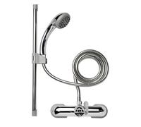 Croydex 3 Piece Bathroom Shower Set - Chrome