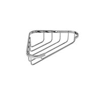Croydex Chrome Corner Wire Soap Dish - Mild Steel Corner Shower Storage, Elegant Bathroom Accessory with Screw to Wall Fixings, Wall Plugs & Screws