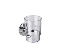 Croydex Chrome Duo Fix Glue or Screw Fix Slim Design Tumbler,9 x 6.5 x 9.5 cm