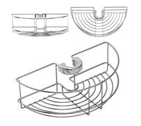 Croydex Chrome Riser Rail Storage Basket - 85 x 265mm