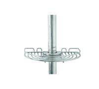 Croydex Chrome Easy to Fit Riser Rail Soap Basket Shower Dish, 5 Year Rust Free Guarantee
