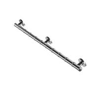 Croydex Chrome Effect Straight Comfort Wall-Mounted Grab Bar (L)885mm