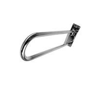 Croydex Chrome Effect Straight Support Fold Away Wall-Mounted Grab Rail (L)850mm