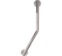 Croydex Chrome Effect Wall-Mounted Elbow Grab Bar (L)600mm