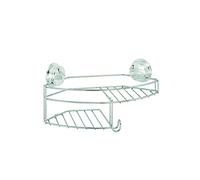 Croydex Chrome Plated Mild Steel Rust Free Stick 'N' Lock Plus Adhesive or Screw Fix Combi Basket, Silver