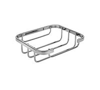 Croydex Chrome Plated Rust Free Mild Steel Soap Dish, Silver | Wall Mounted | Space Saving Design | Durable Chrome Plated Finish | Rust Resistant