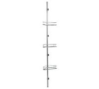 Croydex Chrome Triple Corner Storage Basket - 270mm