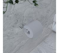 Croydex Chrome Wall Mounted Toilet Roll Holder, Flexi-Fix - Knightsbridge