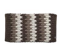 Croydex Bathroom Mat Super Soft Patterned with Slip-Resistant Backing - Coffee