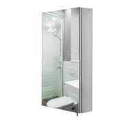 Croydex Colorado 67 x 38cm Large Bathroom Mirror Cabinet - Pre-Assembled