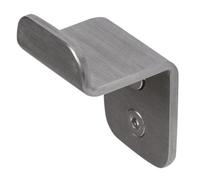 Croydex Columba Single Towel Hook - Industrial Style Bathroom Accessory, Simple Allen Key Installation, Brushed Stainless Steel Finish, Fixings Included, Perfect for Coat, Robe & Bath Towel Hooks