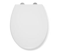 Croydex Coniston Plastic Oval Soft Close Toilet Seat - White Wl910022H