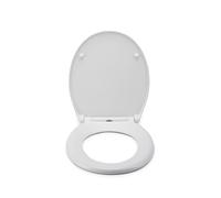 Croydex Constance Soft Close Toilet Seat White Anti-bacterial Adjustable Fitting
