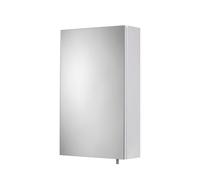 Croydex Cullen Gloss White Wall-Mounted Single Bathroom Cabinet (H) 500mm (W) 300mm (D) 12Cm