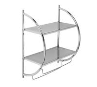 Croydex Curved Shelving Unit & Towel Rack