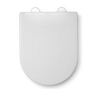 Croydex Soft Close Toilet Seat D-Shape Quick Release Stick 'n' Lock - Telese