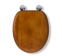 Croydex Davos Antique Effect Pine Flexi-Fix Toilet Seat