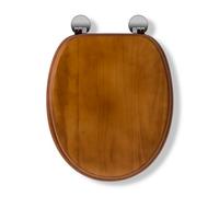 Croydex Davos Antique Effect Pine Flexi-Fix Toilet Seat