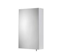 Croydex Dawley White Bathroom Mirror Cabinet, Wall Mounted Bathroom Cabinet with Mirror, Pre-Assembled & All Fixings Included, with Easy Hang 'n' Lock