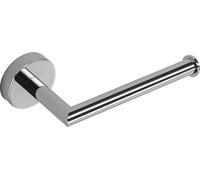 Croydex Epsom Chrome Toilet Roll Holder, Flexi-Fix Bathroom Accessories | Wall Mounted | No Drill Required | Your Choice to Screw or Glue with Flexi-Fix Brackets | Modern Design | Fixings Included