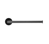 Croydex Epsom Matte Black 27cm Towel Bar, Flexi-Fix Bathroom Accessories