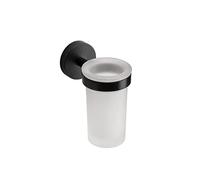 Croydex Epsom Black Flexi-Fix™ - Tumbler & Holder