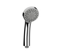 Croydex Essentials Three Function Shower Handset with Rub Clean Nozzles, Chrome, 198 x 87 x 72.2mm (HxWxD)