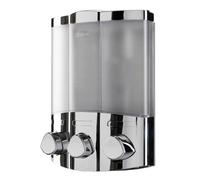 Croydex Euro Wall Mounted Soap Dispenser Trio In Chrome