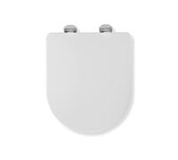 Croydex Flexi-Fix Toilet Seat Eyre D Shape - White