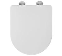 Croydex Eyre Flexi-Fix™ D Shaped Soft Close Quick Release Toilet Seat - White