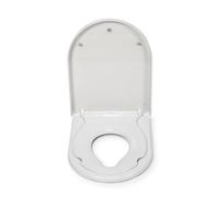 Croydex Hilier D Shaped Potty Training Toilet Seat - Removable Magnetic Child Seat with Soft Close Mechanism, Quick Release Hinges and an Antibacterial Treated Surface (Family Toilet Seat)