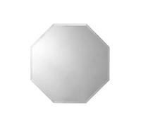 Croydex Favo Octagonal Bathroom Mirror Cabinets - Left Hand Door Opening, Fully Assembled Bathroom Cabinets with Mirror, Fixed Shelf Bathroom Wall Cabinet, All Fixings Included, 11 x 50 x 50 cm