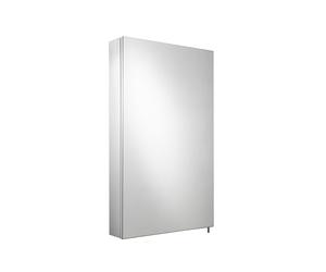 Croydex Finchley 67 x 40cm Bathroom Mirror Cabinet - No Assembly Required | Stainless Steel Carcass | Two Adjustable Shelves | Soft Close Mirrored Door | Flexi-Fix™ Easy Fit Bracket | Pin Handles