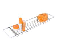 Croydex Flat Bar Bath Rack Bathroom Storage, 5 Year Rust Free Guarantee