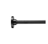 Croydex Flexi-Fix Black Fixed Straight Shower Curtain Rod (L)230Cm