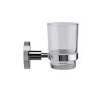 Croydex Flexi-Fix Britannia Tumbler and Holder Chrome QM581841