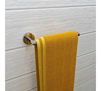 Croydex Flexi-Fix Epsom Towel Bar, Metal, Chrome, 54 x 272 x 78mm
