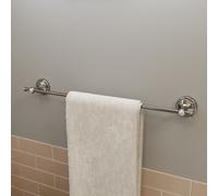 Croydex Flexi-Fix 1919 Easy to Fit Towel Bar, Chrome, 8.4 x 69.5 x 7 cm