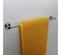 Croydex Flexi-Fix Epsom Towel Rail, Metal, Chrome, 54 x 701 x 82mm
