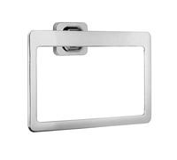 Croydex Flexi-Fix Chrome Towel Ring Wall Mount Bathroom Towel Holder -Shoreditch