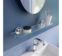 Croydex Flexi-Fix Grosvenor Chrome Easy to Fit Shelf , QM701441