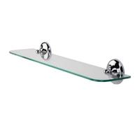Croydex Flexi-Fix™ Grosvenor Bathroom Glass Shelf - Chrome
