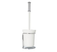 Croydex Flexi-Fix Grosvenor Chrome Freestanding Toilet Brush , QM702441, 12 x 12 x 38 cm