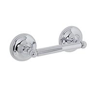 Croydex Flexi-Fix Grosvenor Toilet Roll Holder - Easy Install, Solid Brass with Chrome Plated Finish, Antique Design Toilet Paper Holder, Adhesive or Screw, No Drilling Required, All Fixings Inlcuded