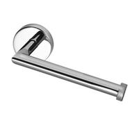 Croydex Chrome Wall Mounted Toilet Roll Holder, Flexi-Fix - Knightsbridge, No Drilling Required, Adjustable Toilet Paper Holder with High-Strength Adhesive, Modern Design, Lasting Shine