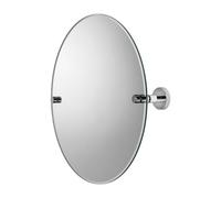 Croydex Flexi-Fix Metra Chrome Effect Round Wall-Mounted Bathroom & Wc Mirror (H)45Cm (W)45Cm