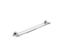 Croydex Flexi-Fix Metra Polished Chrome Effect Zinc Alloy Wall-Mounted Towel Rail (W)67Cm