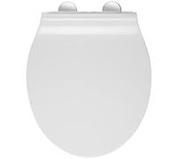 Croydex Flexi Fix Orta White Standard Slim Soft Close Toilet Seat