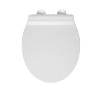 Croydex Flexi Fix Orta White Standard Slim Soft Close Toilet Seat