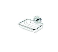 Croydex Flexi-Fix Pendle Soap Basket, Chrome, Silver